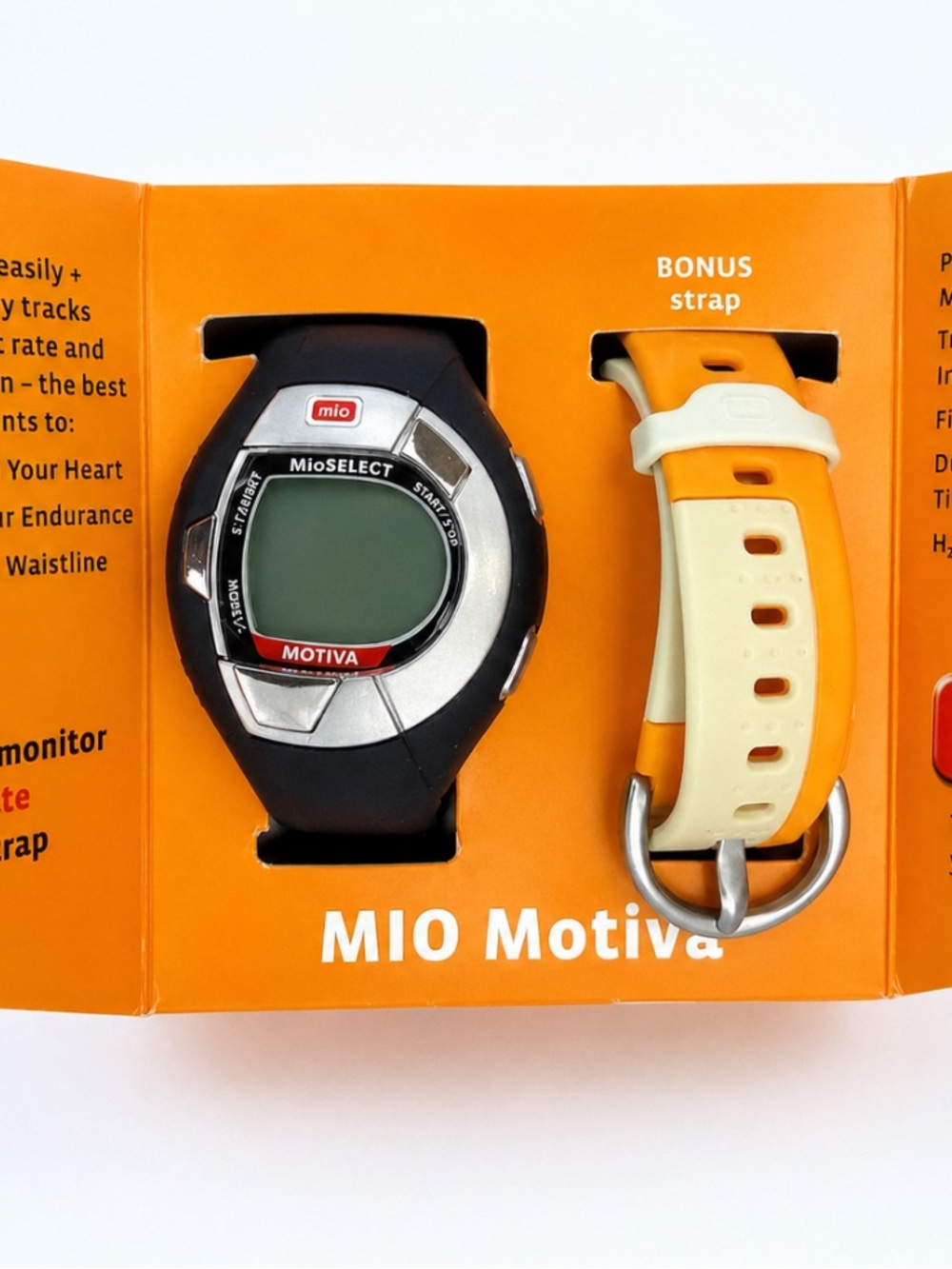 MIO Motiva Heart Rate Monitor Watch w/ Bonus Strap Fitness Tracker